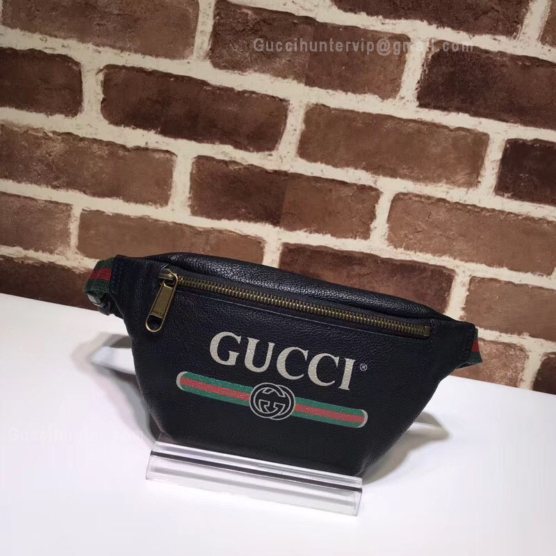 Gucci Print Small Belt Bag Black 527792